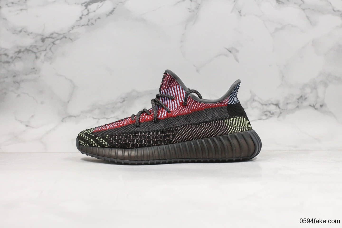 阿迪达斯Adidas YEEZY BOOST 350 V2 YECHEIL公司级版本乞丐拼接黑红满天星原厂Boost满钉大底原厂织面 (ID:24533) - 图片1