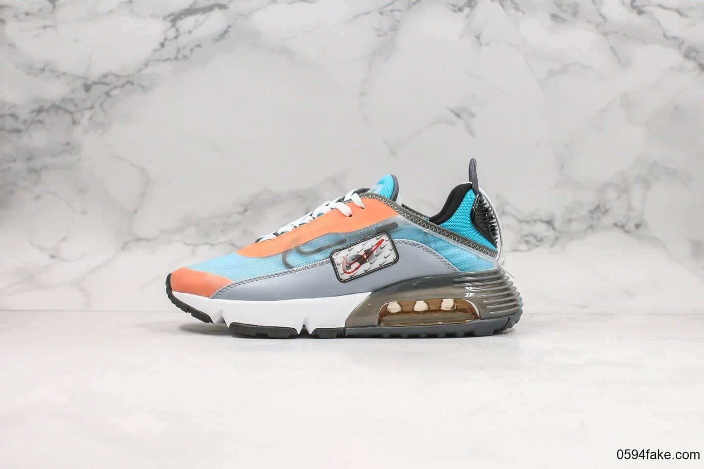 耐克Nike Air Vapormax 2090纯原版本气垫橙蓝色私模大底打造内置原厂可视气垫原盒原标 (ID:24812) - 图片1