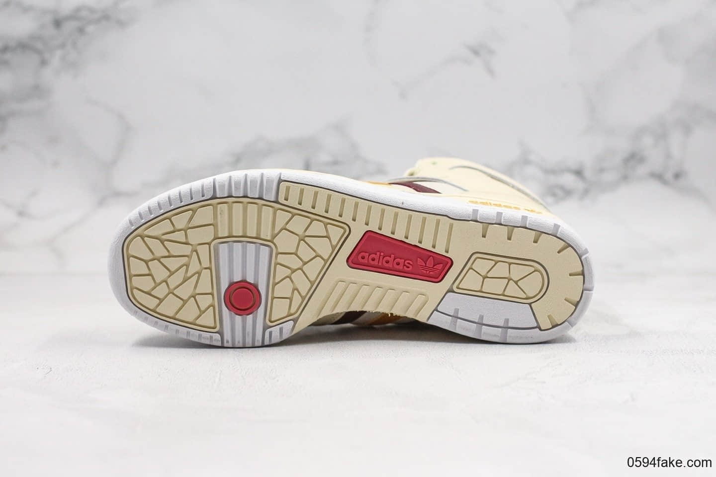 阿迪达斯Adidas RIVALRY TR纯原版本高帮经典运动鞋米黄白原盒原标正确EVA高弹中底 货号:G25836