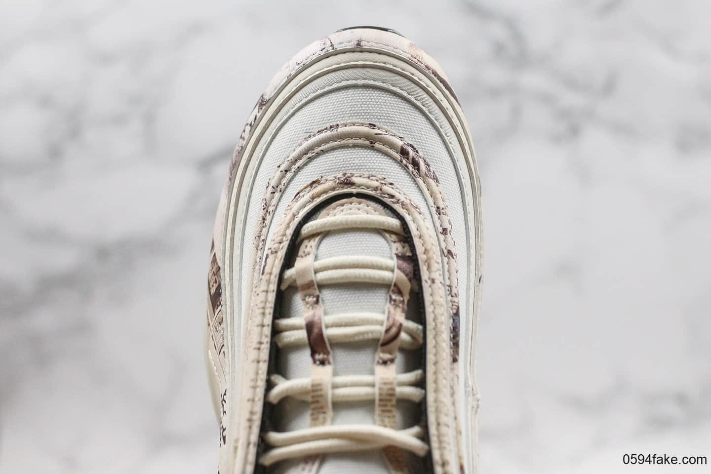 耐克Nike Air Max 97 OG纯原版本报纸主题MAX97气垫鞋内置原厂TPU反光材料原厂气垫原盒原标 货号:921826-108