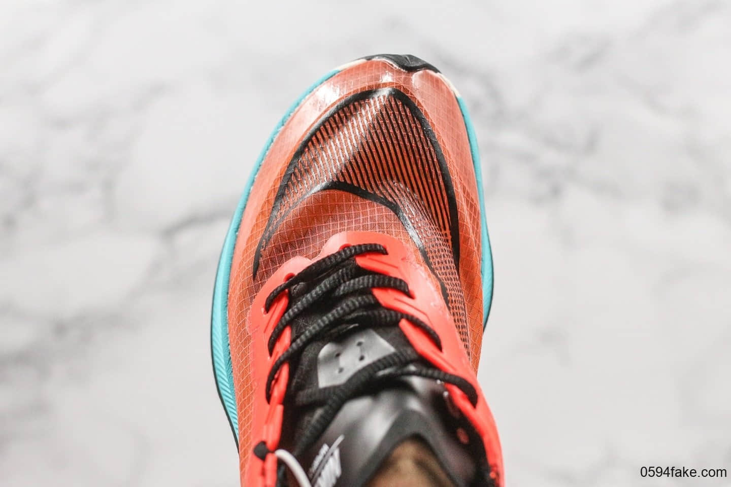 耐克Nike ZoomX Vaporfly NEXT%公司级版本轻质马拉松跑鞋蓝橙色内置Zoomx缓震科技原楦头纸板打造 货号：敏感内容4553-300