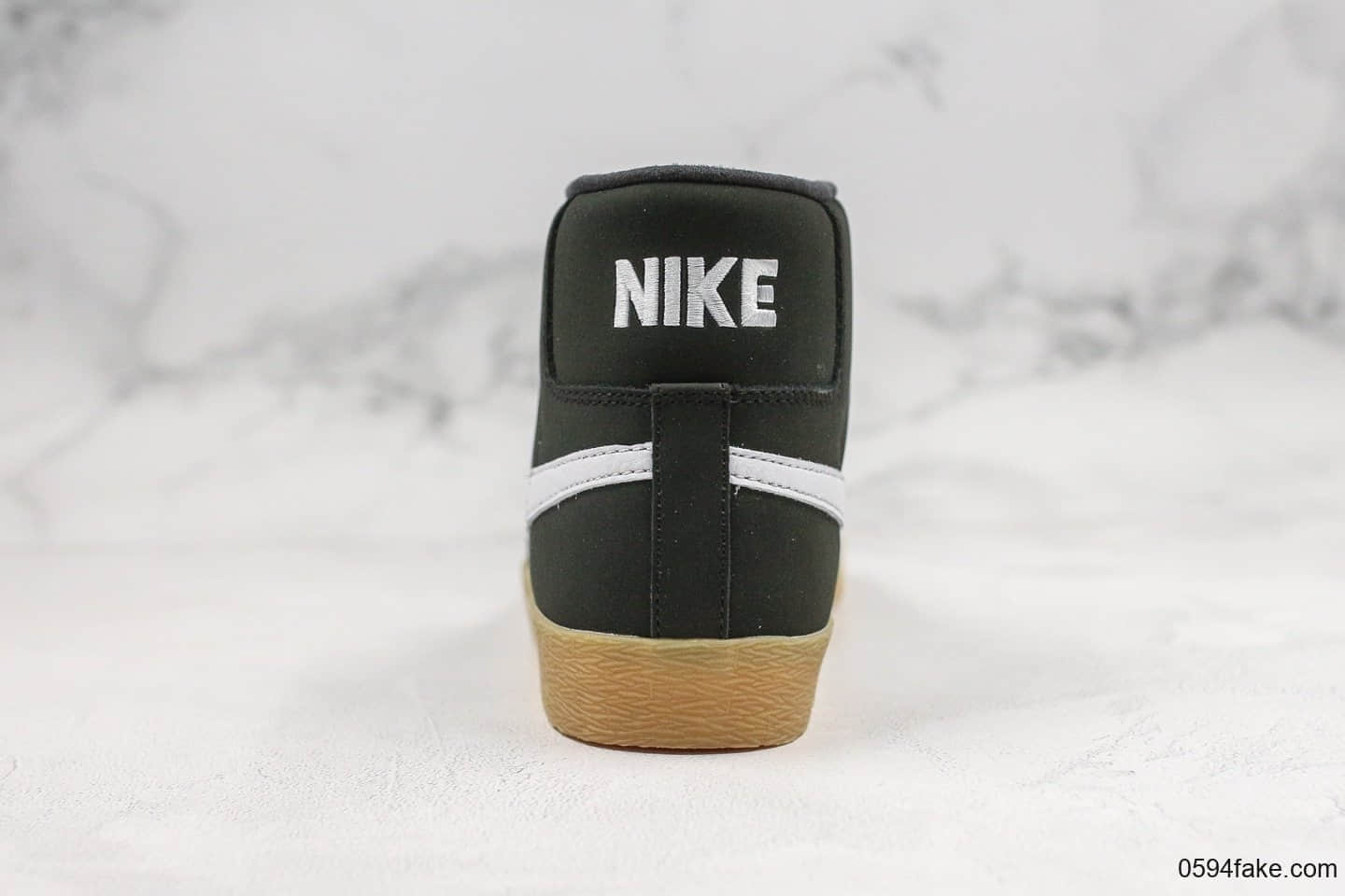 耐克Nike Blazer Mid公司级版本高帮开拓者板鞋黑生胶色青岛QT纯原鞋面原楦头纸板打造原鞋开模一比一制作 货号:敏感内容2569-018