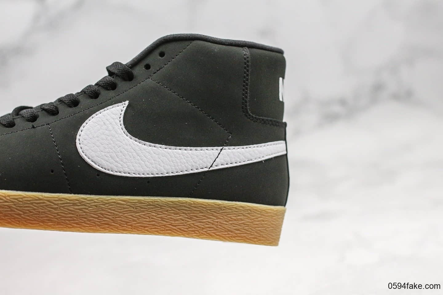 耐克Nike Blazer Mid公司级版本高帮开拓者板鞋黑生胶色青岛QT纯原鞋面原楦头纸板打造原鞋开模一比一制作 货号:敏感内容2569-018