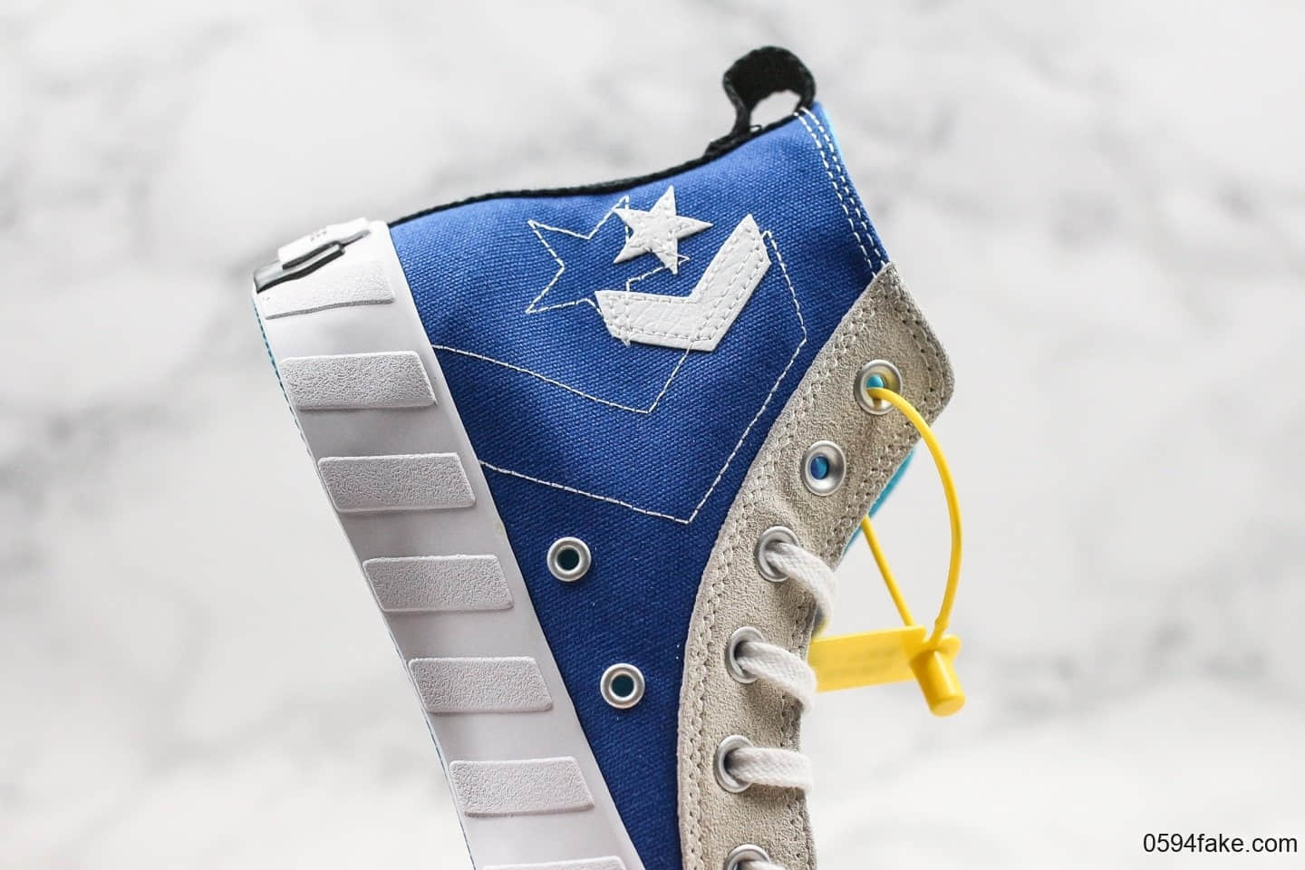 匡威Converse Chuck Taylor All Star High 1970 NOT A CHUCK公司级版本新款四色鸳鸯拼接正确PU硅蓝中底原盒原标 货号:167242C