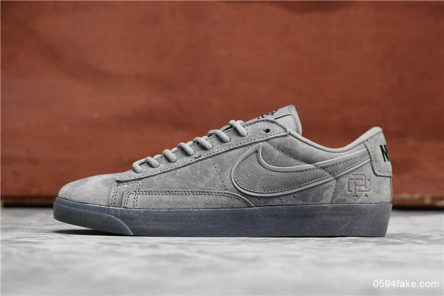 Nike Blazer Mid Suedevntg 耐克联名开拓者反光灰色真标高品质水晶大底 (ID:2607) - 图片1