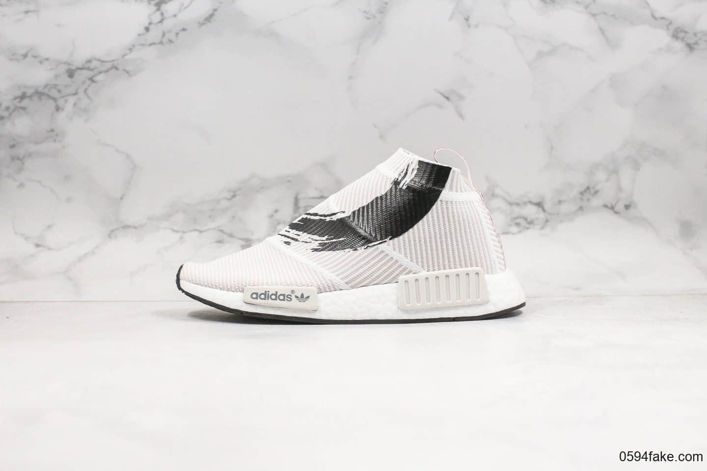阿迪达斯Adidas NMD CS1 PK纯原版本锦鲤鱼红白配色NMD袜子鞋原厂Boost缓震大底 (ID:26099) - 图片1