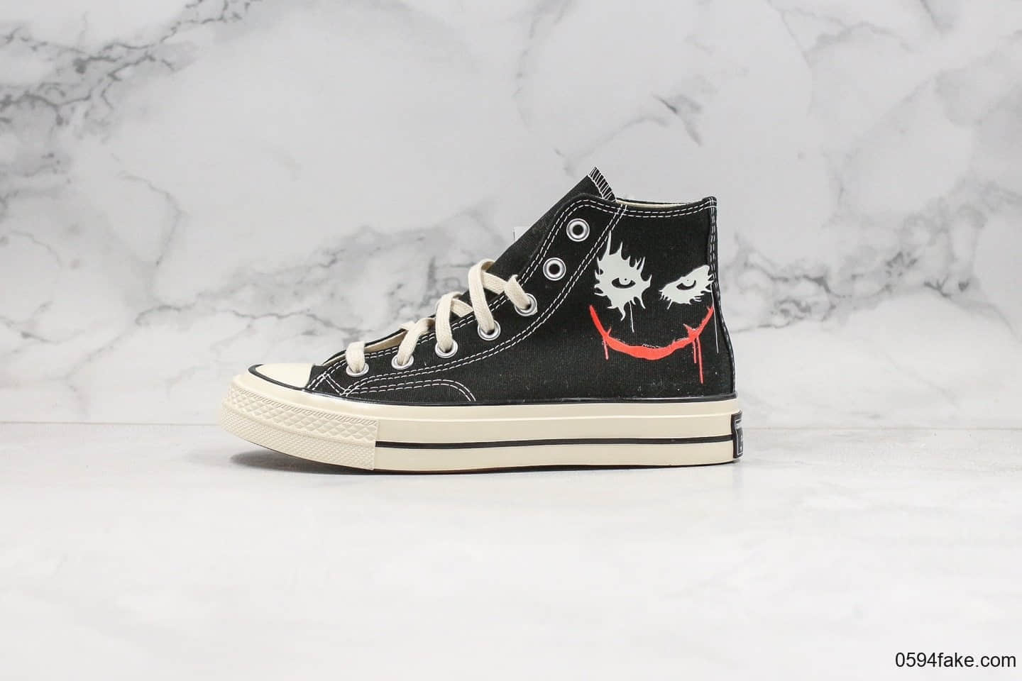 匡威Converse x Batman公司级版本蝙蝠侠夜光小丑配色原厂硫化大底双尾条正确硅蓝软中底 货号:167515C