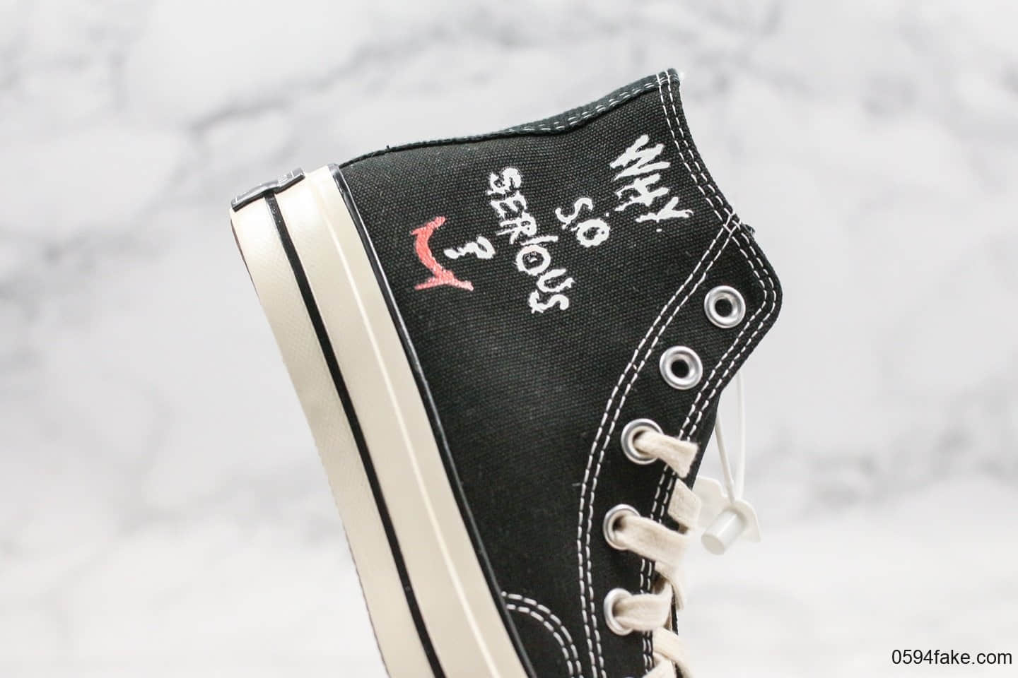 匡威Converse x Batman公司级版本蝙蝠侠夜光小丑配色原厂硫化大底双尾条正确硅蓝软中底 货号:167515C