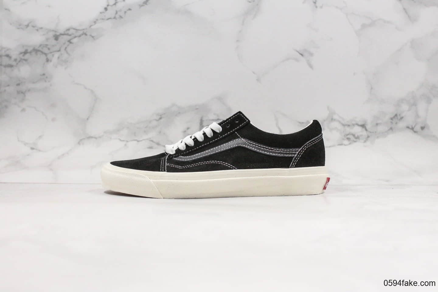 万斯Vans Old Skool公司级版本经典OS麂皮系列炭黑原盒原标INS爆款原档案数据开发 (ID:26866) - 图片1