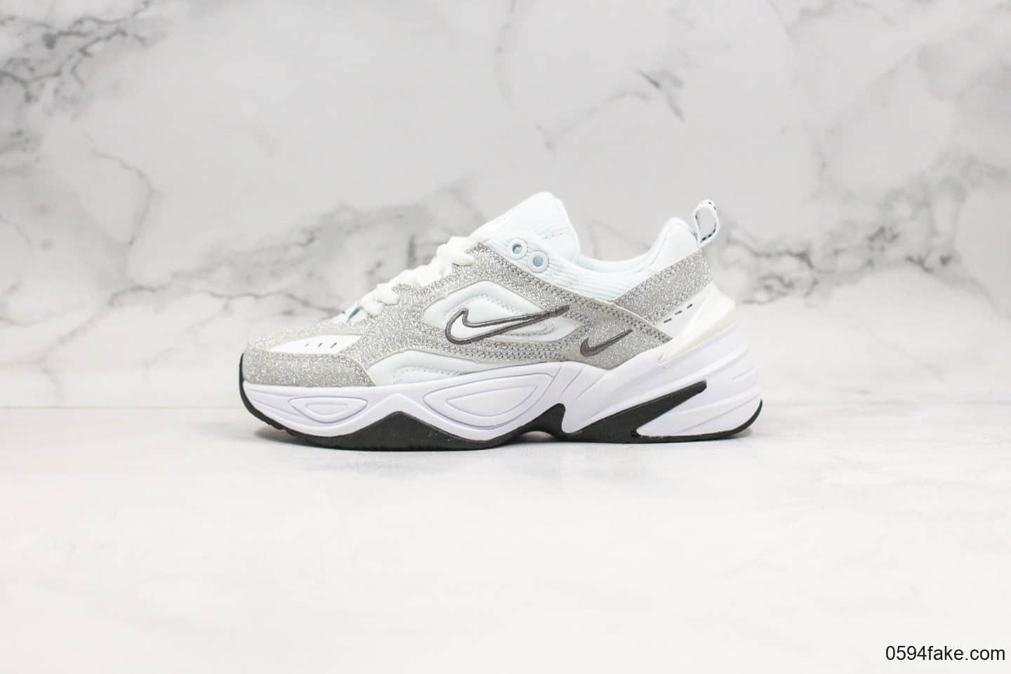 耐克Nike Air Monarch the M2K Tekno纯原版本复古潮流M2K闪银老爹鞋原盒原标原档案数据开发 (ID:27003) - 图片1