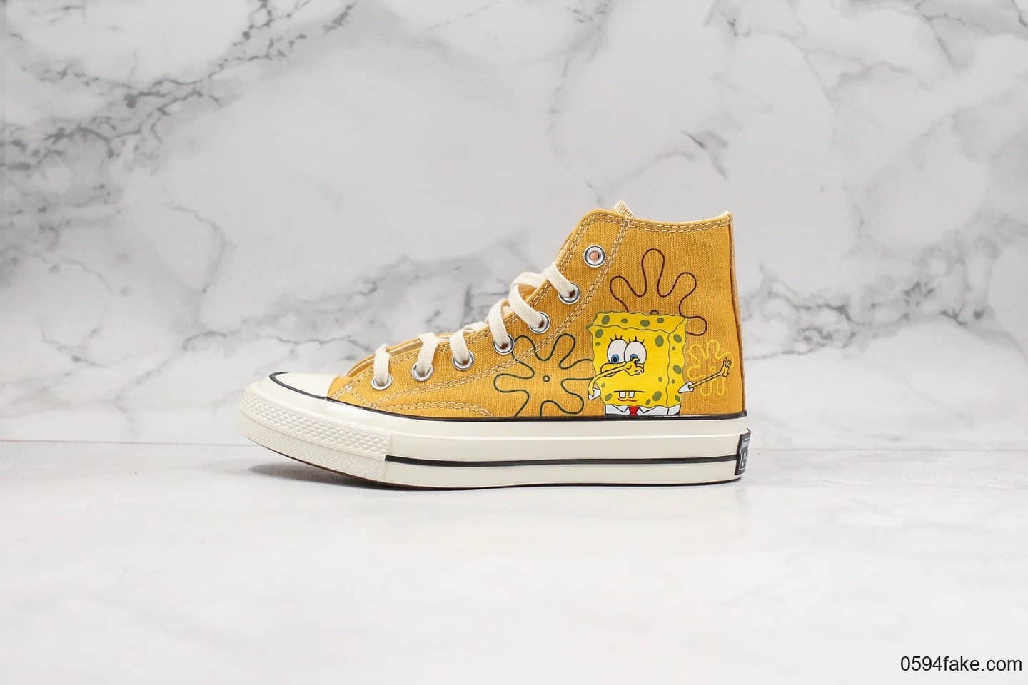 匡威Converse 1970s公司级版本海绵宝宝限量纪念款正确硅蓝中底双围条包头原厂硫化大底 (ID:27067) - 图片1