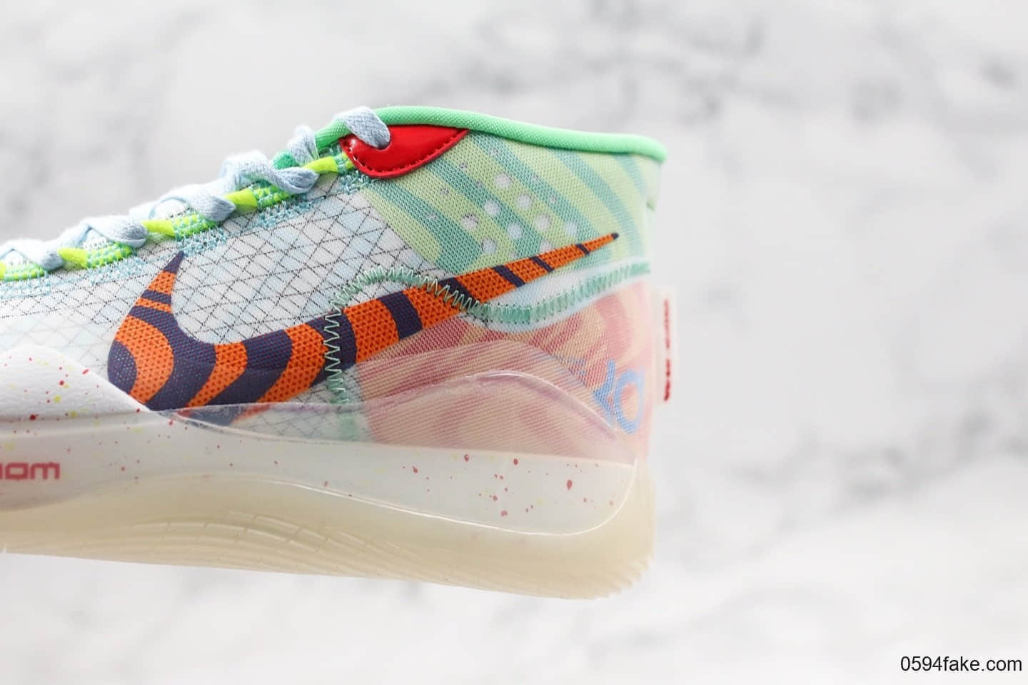 耐克Nike Zoom KD12 EP SJX纯原版本杜兰特12代实战篮球鞋海敏感内容配色内置双层Zoom气垫支持高强度实战 货号：CW2774-300