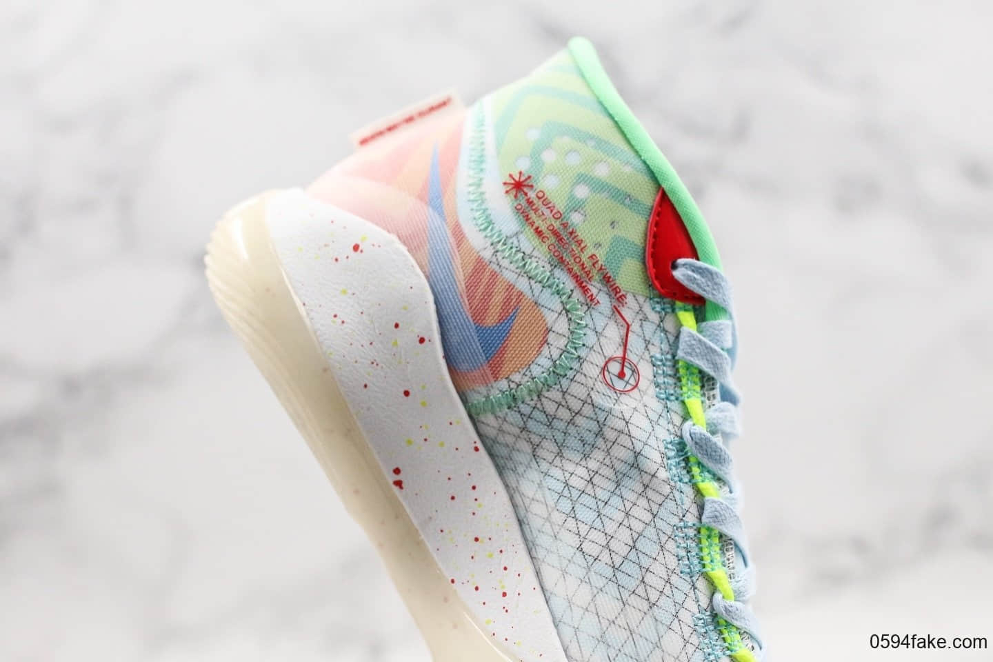 耐克Nike Zoom KD12 EP SJX纯原版本杜兰特12代实战篮球鞋海敏感内容配色内置双层Zoom气垫支持高强度实战 货号：CW2774-300