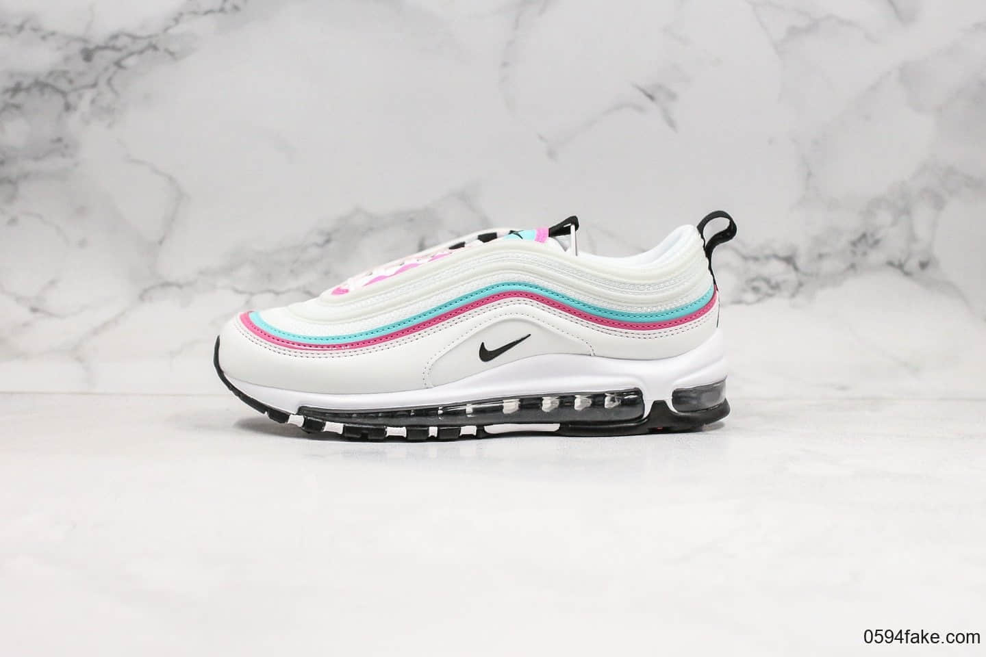 耐克NIKE AIR MAX 97纯原版本复古子弹气垫鞋MAX97白蓝紫粉色内置可视Max气垫原档案数据开发真小潘气垫 (ID:27365) - 图片1