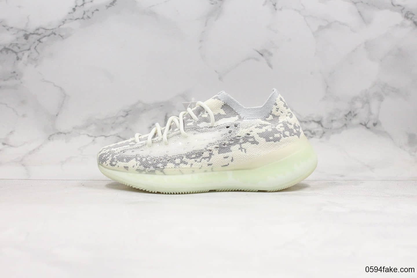 阿迪达斯Adidas Yeezy Boost 380 V3 Alien纯原版本侃爷联名限定椰子380V3限定雪花斑点全掌真Boost缓震中底原盒原标 (ID:27506) - 图片1