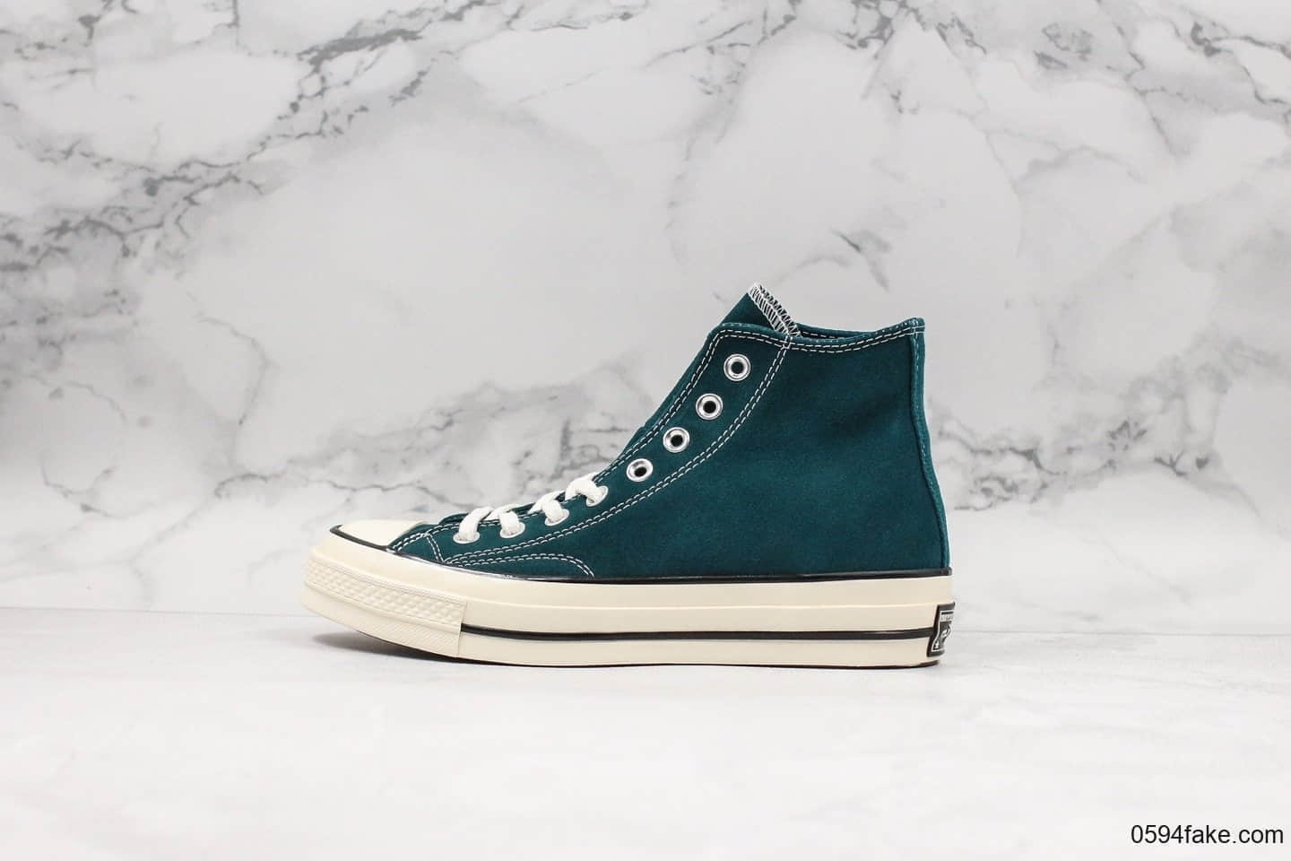 匡威Converse all Star 1970S公司级版本高帮麂皮翻毛皮草木绿原厂硫化大底原盒原标双围条包边 (ID:27530) - 图片1