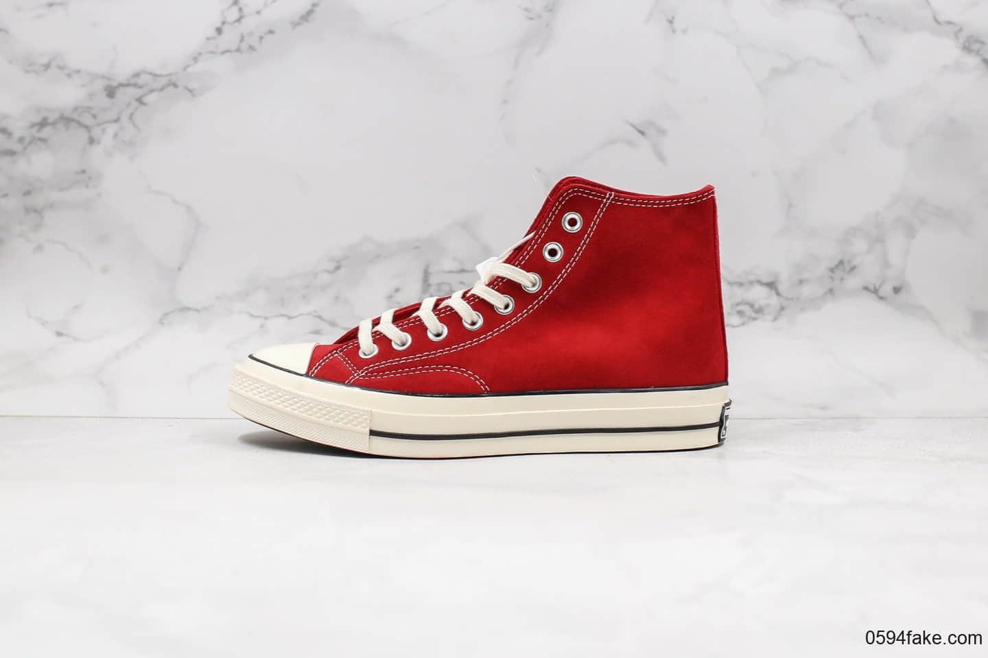 匡威Converse Chuck 1970S公司级版本三代麂皮红色原厂硫化大底正确硅蓝PU中底 (ID:28742) - 图片1
