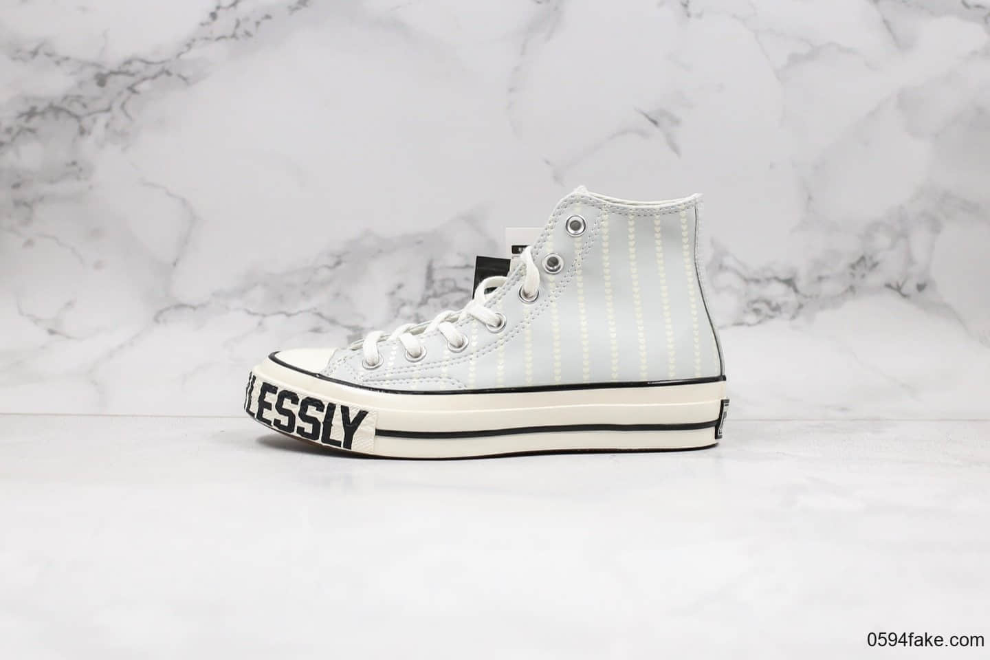 匡威Converse Chuck 70 love fearlessly公司级版本情人节限定2020年爱心皮面原盒原标原厂立体三星标 (ID:28850) - 图片1