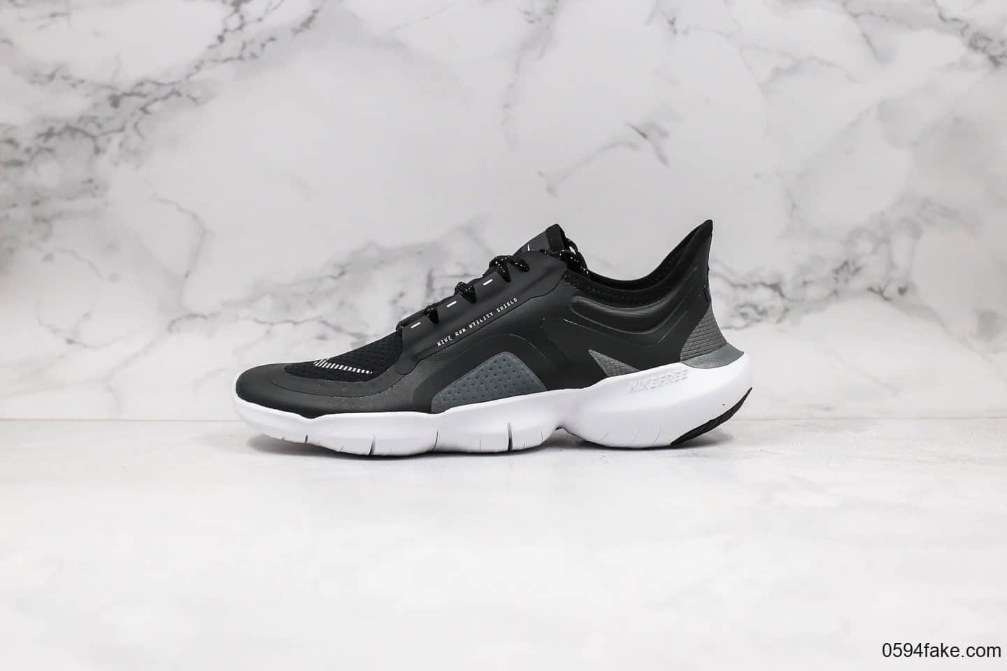 耐克Nike Free RN 5.0 2019 SHIELD纯原版本赤足5.0黑灰色原档案数据开发原盒原标 (ID:28866) - 图片1