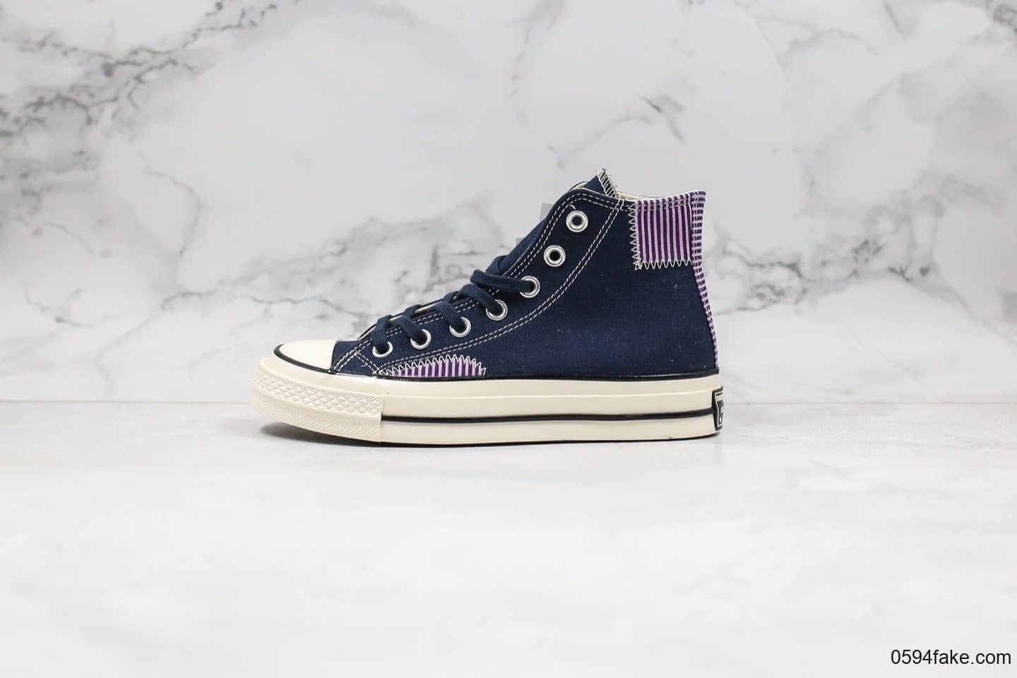 匡威Converse 70S LOOKBOOK公司级版本姜涩琪联名补丁款午夜蓝配色原厂硫化大底双围条正确硅蓝中底 (ID:29022) - 图片1