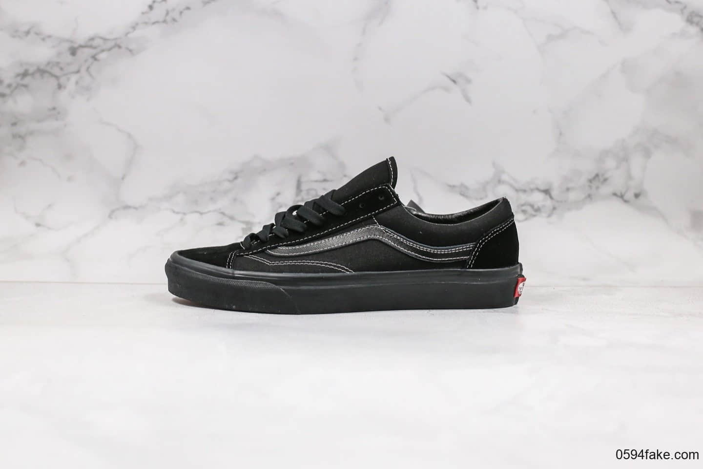 万斯Vans Old Skool OG Style 36公司级版本权志龙同款小头黑武士配色原厂硫化大底原楦头原纸板打造 (ID:29091) - 图片1