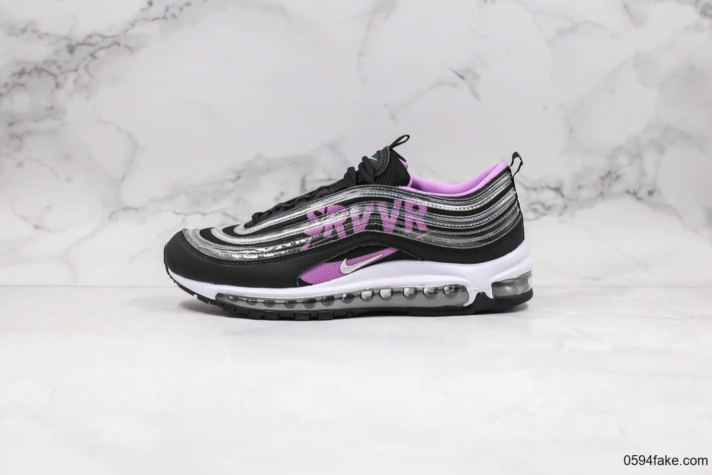 耐克Nike Air Max 97 Doernbecher纯原版本慈善限定Max 97子弹气垫鞋黑紫色内置可视全掌真气垫原盒原标 (ID:29108) - 图片1