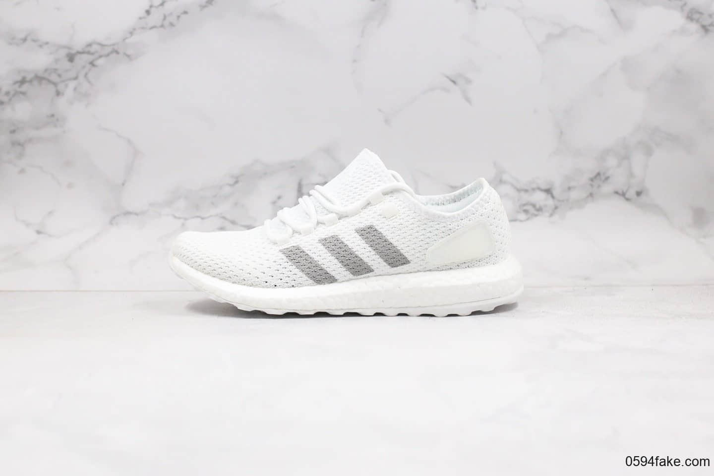 阿迪达斯Adidas Pure Boost公司级版本爆米花PB缓震跑鞋白色原标原盒 (ID:29413) - 图片1