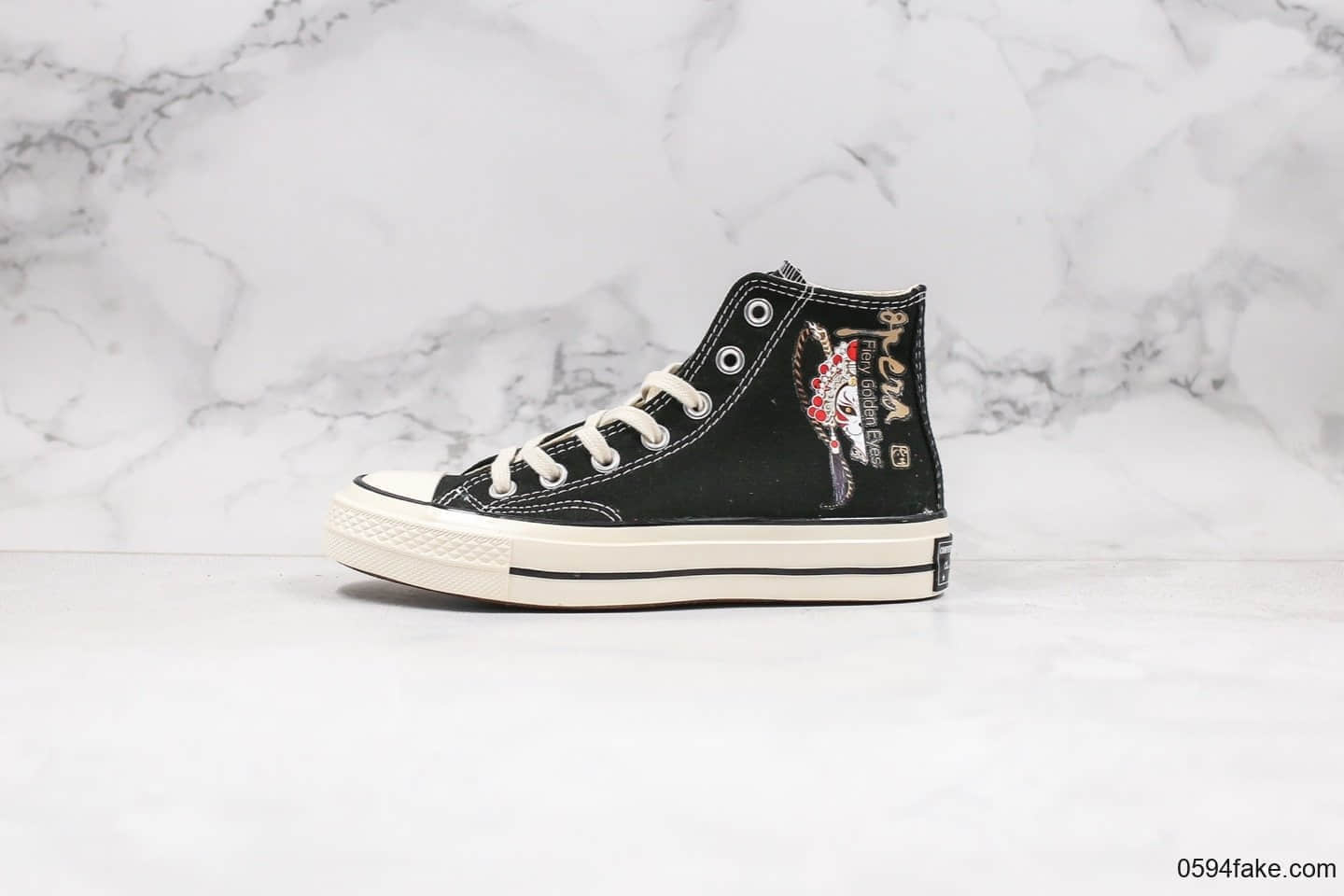 匡威Converse Chuck 70 x 大话西游联名款公司级版本一生所爱黑色原厂硫化大底正确硅蓝中底 (ID:29437) - 图片1