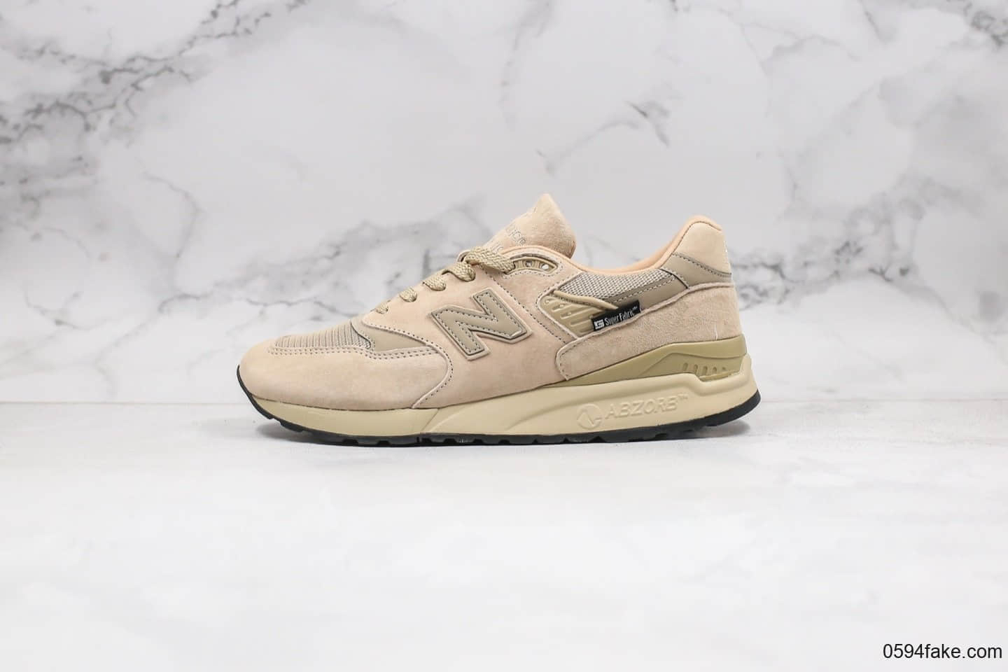 新百伦New Balance 998纯原版本棕色卡其色休闲慢跑鞋原盒原标原档案数据开发 (ID:29596) - 图片1