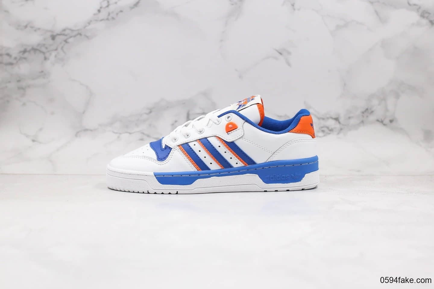 阿迪达斯Adidas RIVALRY LOW W纯原版本三叶草校园板鞋白红蓝色原盒原标原档案数据开发 (ID:29667) - 图片1