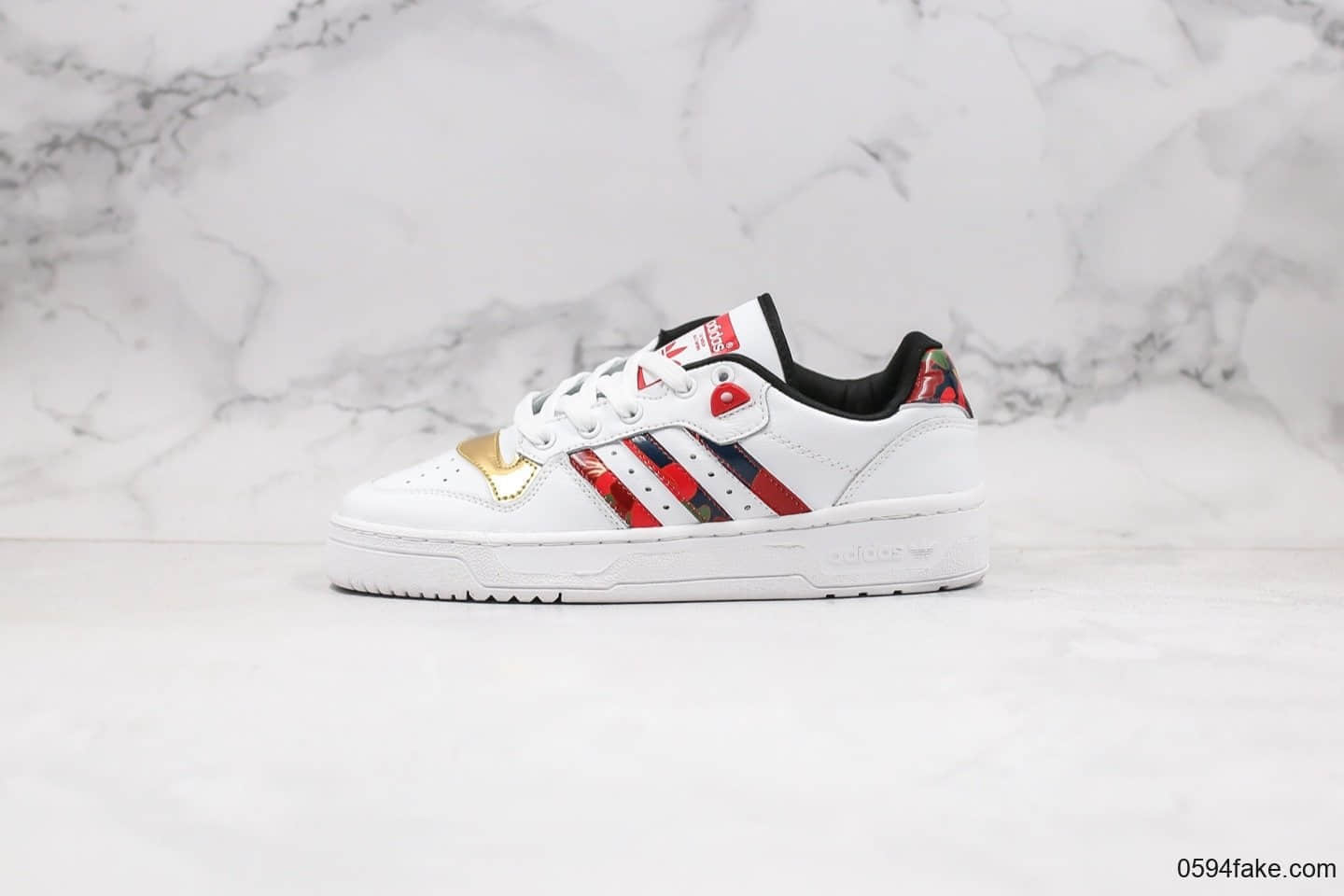 阿迪达斯Adidas Originals Rivalry Low CNY纯原版本三叶草低帮2020年中国新年限定款原装抽屉礼盒三层组合大底 (ID:29683) - 图片1