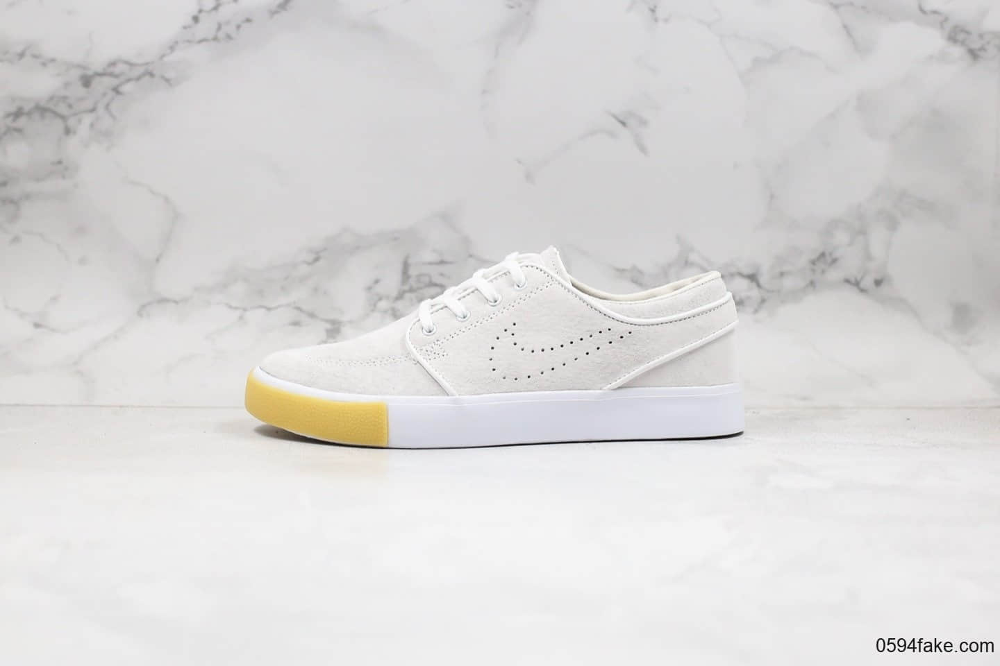 耐克Nike SB Zoom Janoski Rm公司级版本低帮SB板鞋全麂皮面料白敏感内容内置Zoom气垫高清洁度鞋面 货号:敏感内容6612-109