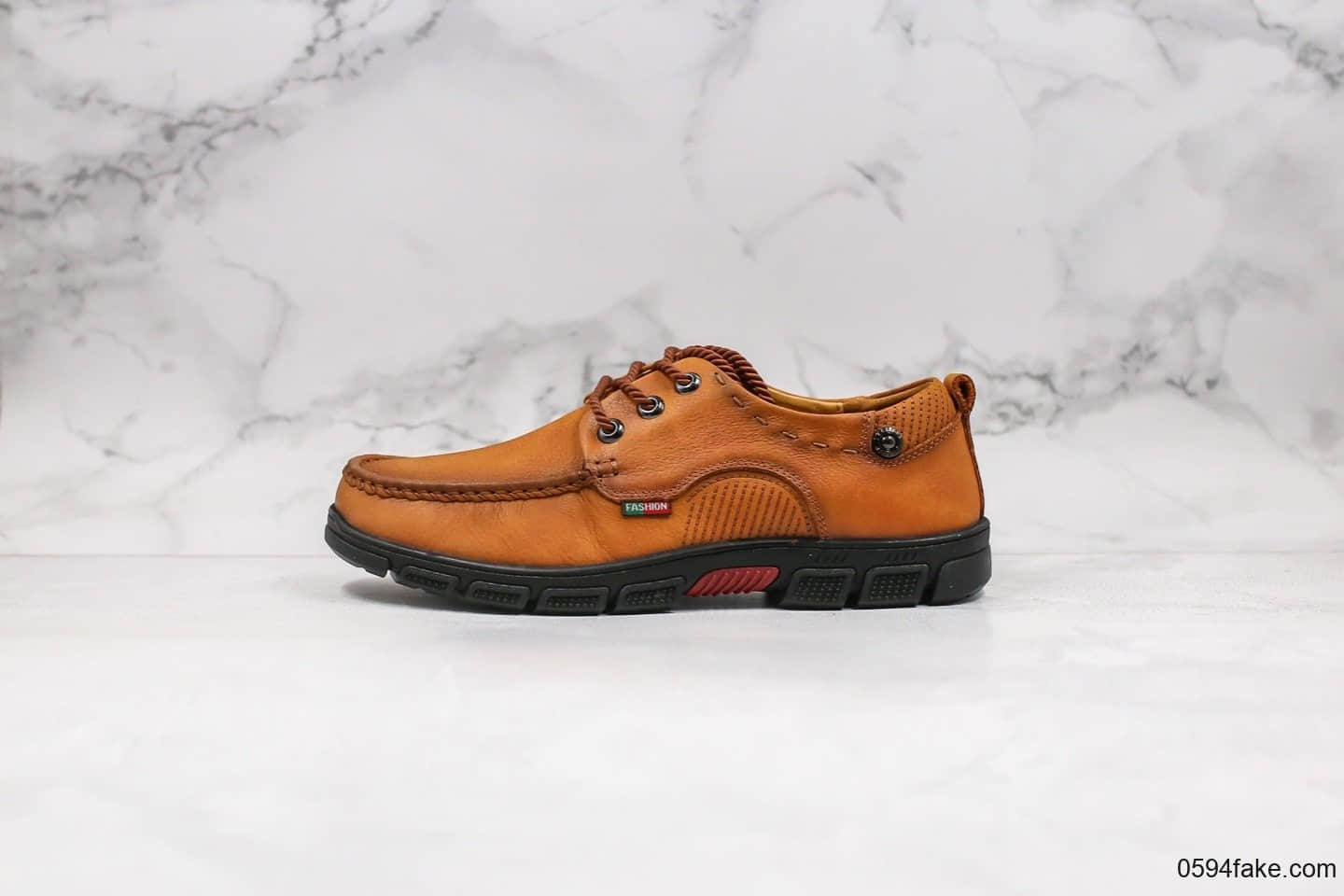 卡特CAT Footwear公司级版本工装皮鞋棕色进口头层牛皮原单品质 (ID:30047) - 图片1