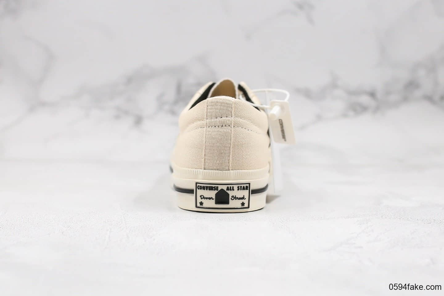 匡威D敏感内容 x Converse One Star Canvas公司级版本联名帆布低帮休闲板鞋米白配色聚氨酯硅蓝PU中底