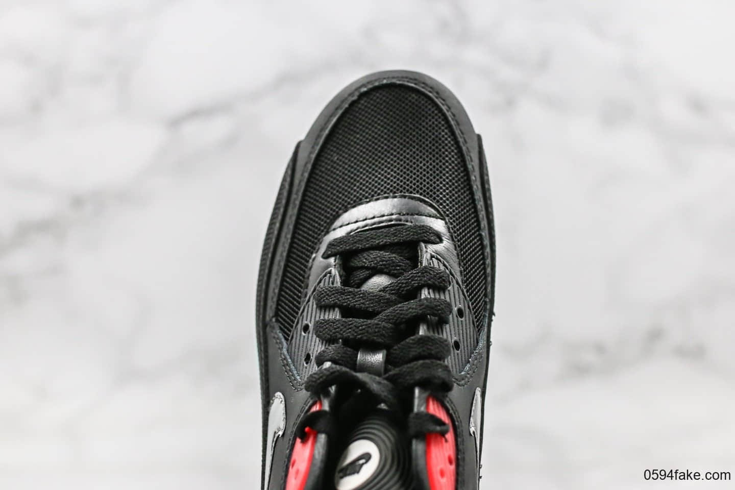 耐克Nike Air Max 90 Essential纯原版本气垫复古跑鞋黑红薄荷绿唱片配色原盒原标市售最高版本 货号:CK0902-001
