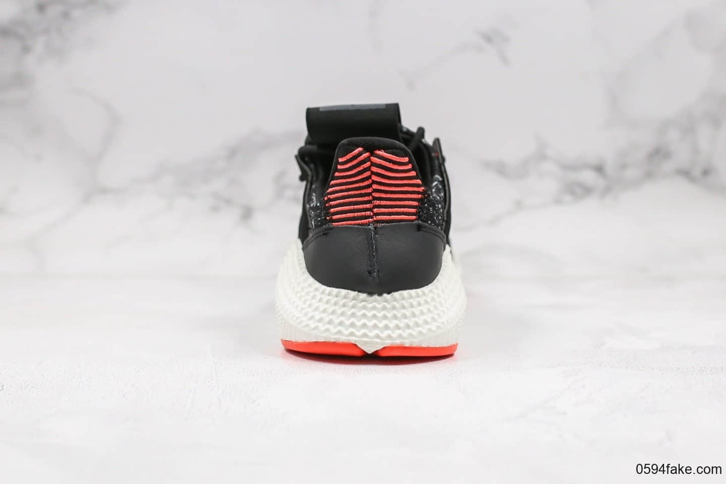 阿迪达斯adidas Originals Prophere公司级版本恐惧鲨鱼刺猬王嘉尔同款跑鞋黑白橙配色全新改版鞋面材质
