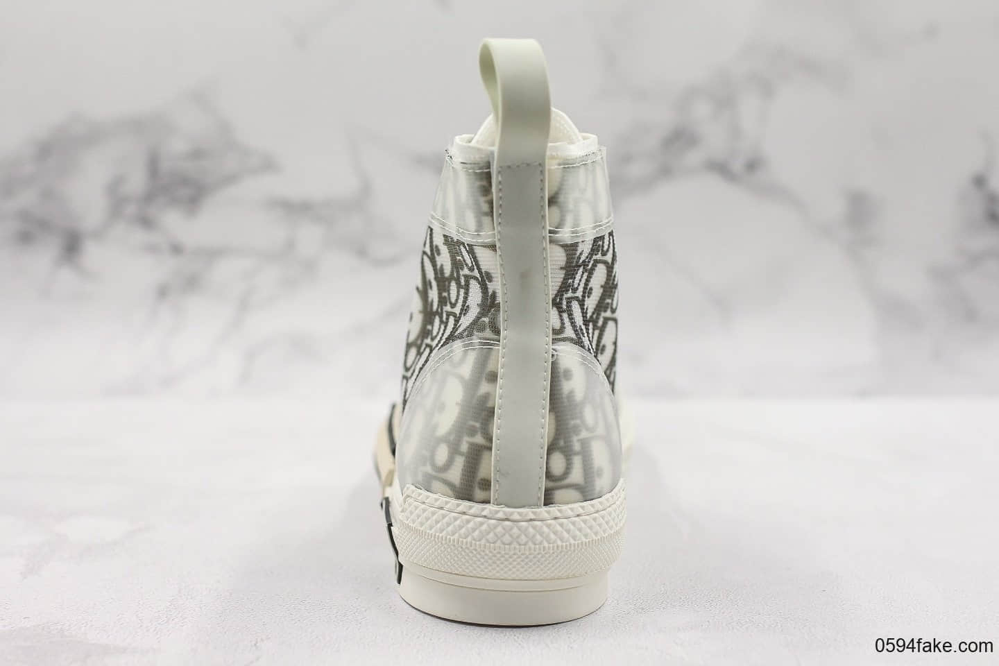 迪奥Dior B23 Oblique High Top Sneakers纯原版本透明印花高筒板鞋透明白黑敏感内容重影配色独立开模原盒