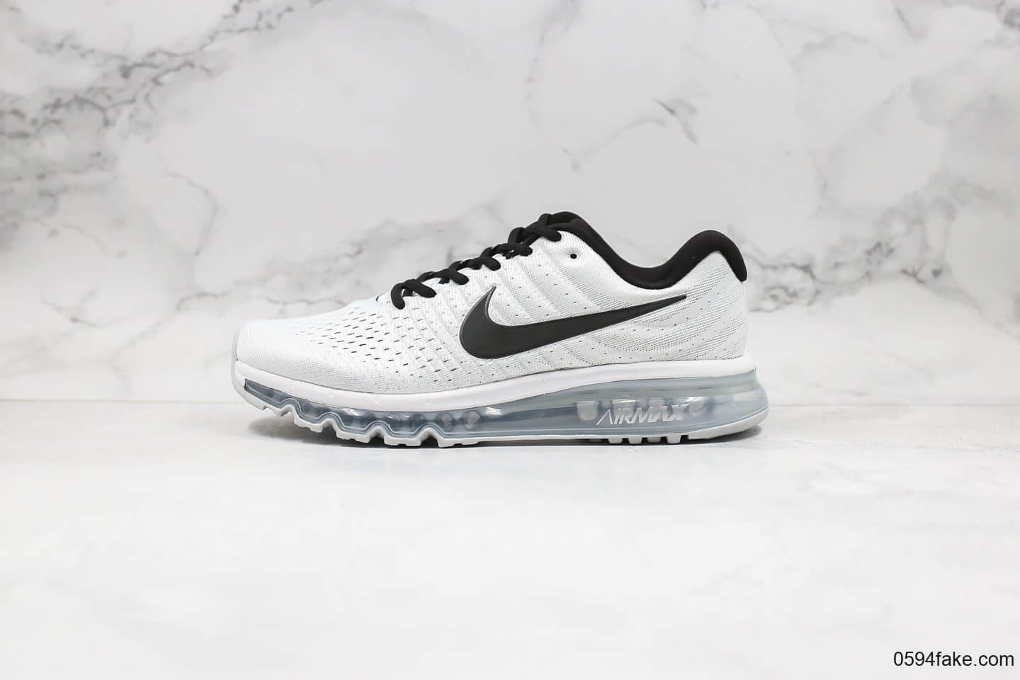耐克Nike Air Max 2017纯原版本大气垫白黑色原档案数据开发原盒原标 (ID:30750) - 图片1