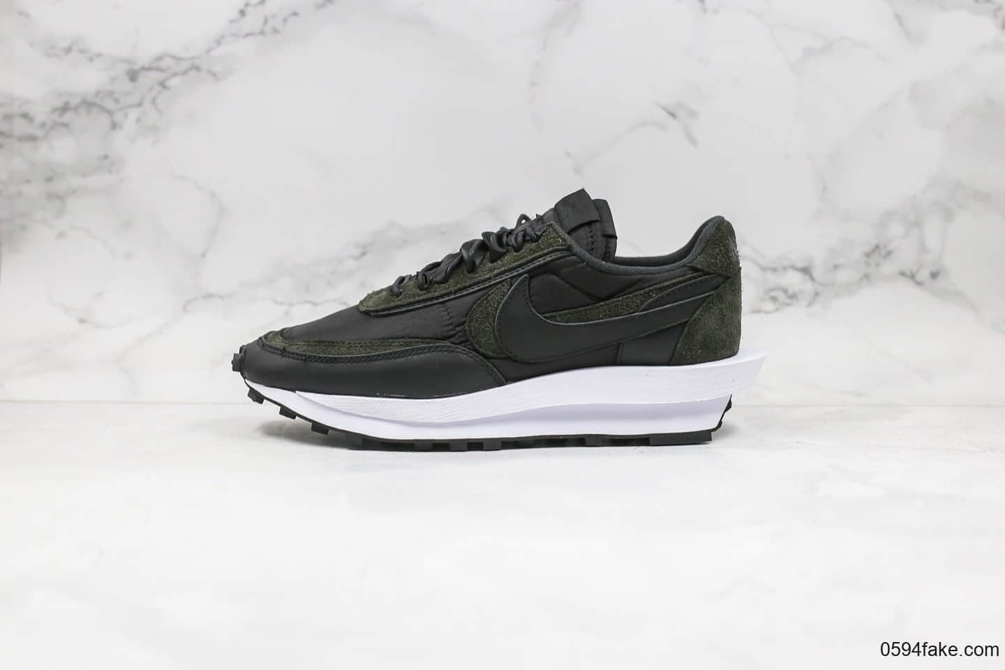 耐克Nike LVD Waffle Daybreak x Sacai纯原版本华夫解构牛津布纯黑尼龙原盒原标原档案数据开发 (ID:30790) - 图片1