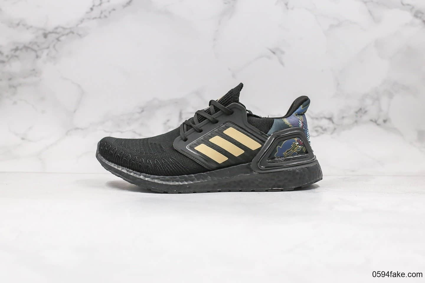 阿迪达斯Adidas UltraBoost 2020 Consortium纯原版本全新UB6.0黑金色爆米花跑鞋原厂巴斯夫鞋底原盒原标 (ID:30862) - 图片1