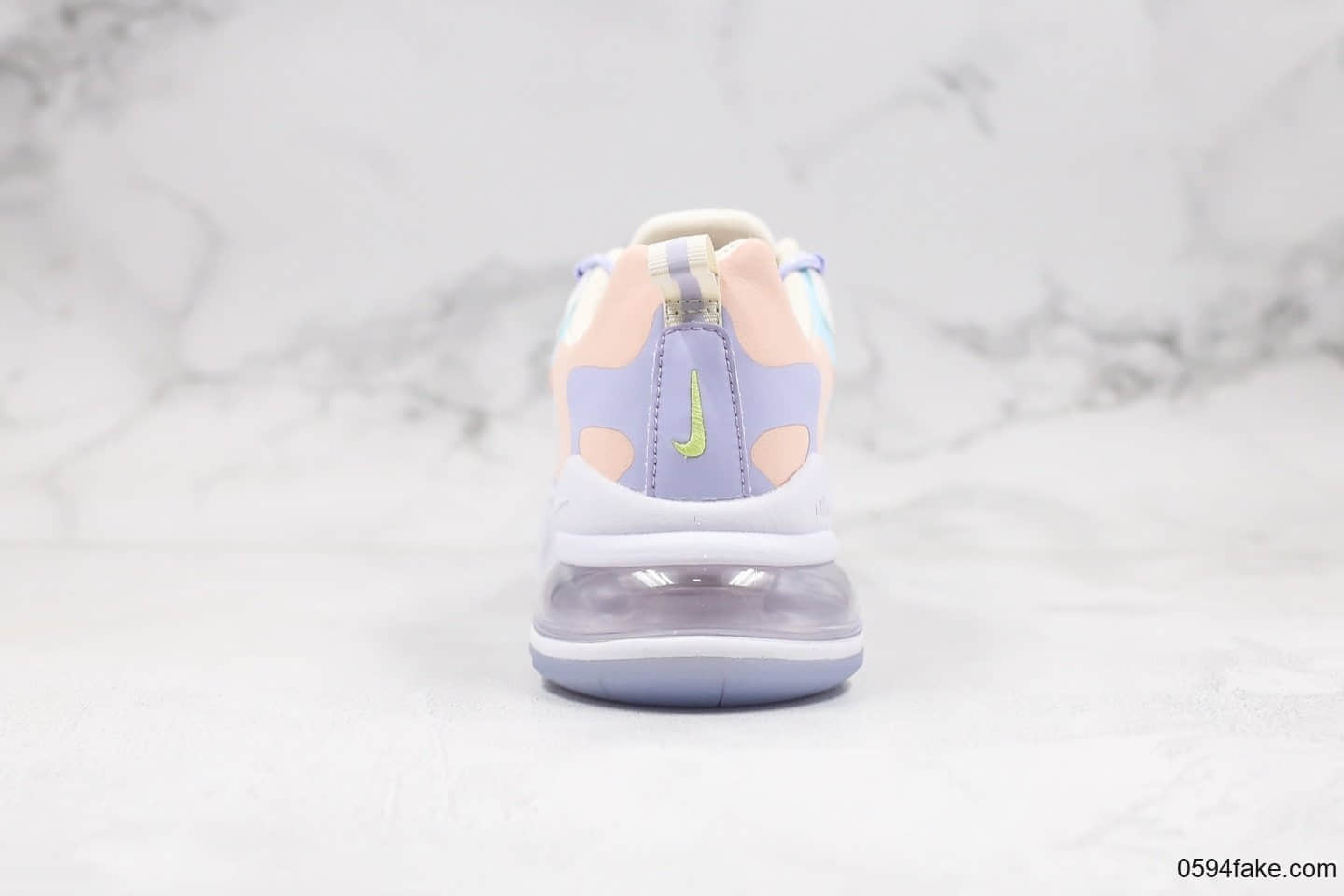 耐克NIKE AIR MAX 270 React纯原版本马卡龙配色气垫鞋原代工厂工艺正确小潘气垫内置RFID可验芯片 货号:CQ4805-146