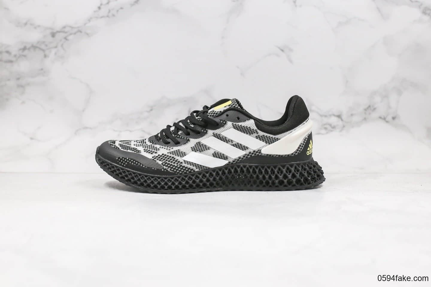 阿迪达斯Adidas Alphaedge 4D LTD M纯原版本冰雪蚕丝黑配色4D鞋底跑鞋原盒原标原档案数据开发 (ID:31052) - 图片1