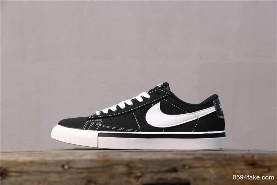 Nike Blazer Low 耐克真标高品质黑白开拓者低帮板鞋2019新款开拓者 (ID:3108) - 图片1