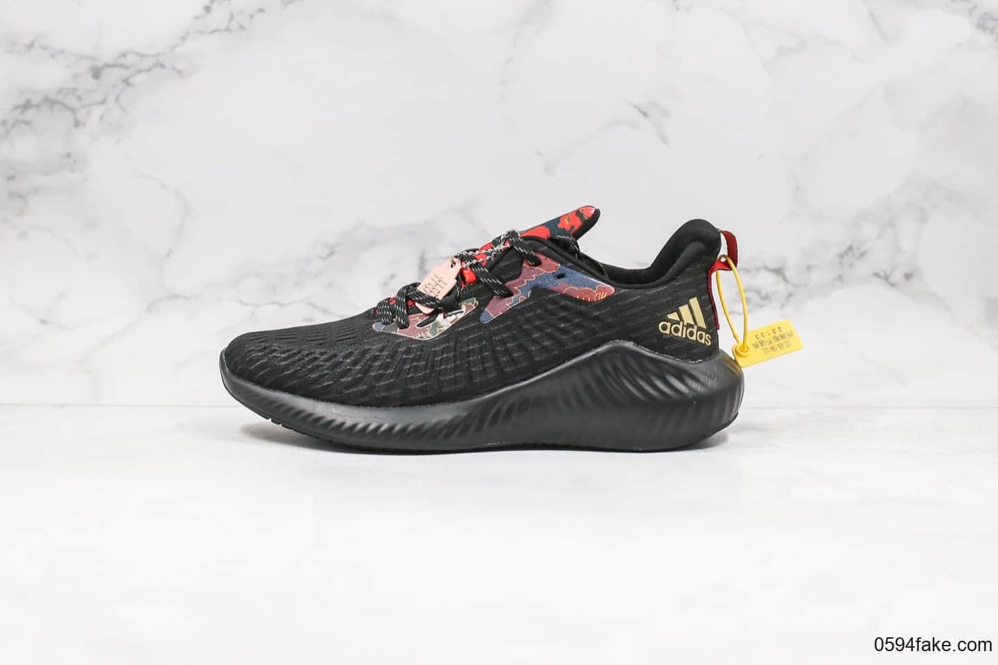 阿迪达斯Adidas AlphaBounce Beyond M纯原版本阿尔法系列黑红刺绣原档案数据开发正确马牌橡胶大底 (ID:31182) - 图片1