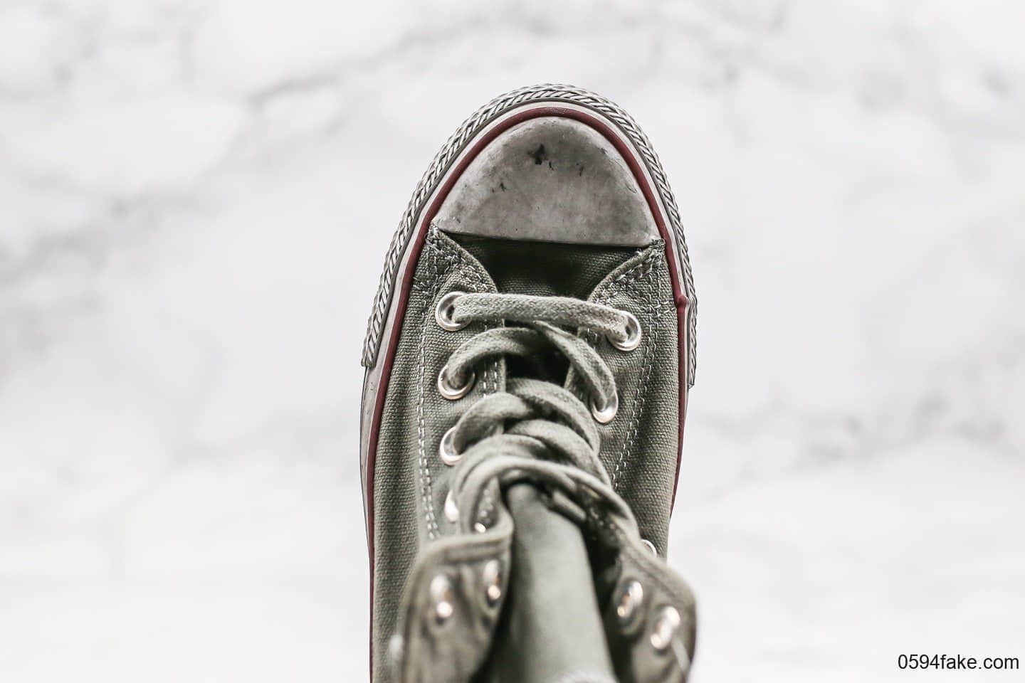 匡威Converse All Star Canvas Smoke High Top公司级版本高帮乞丐鞋做旧烟熏配色原盒原标原楦头纸板打造 货号:156885C