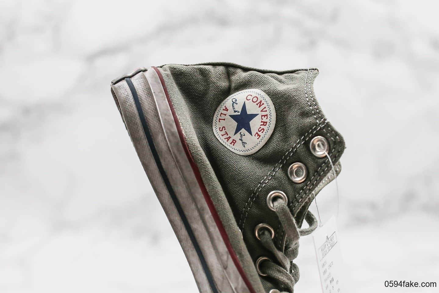 匡威Converse All Star Canvas Smoke High Top公司级版本高帮乞丐鞋做旧烟熏配色原盒原标原楦头纸板打造 货号:156885C