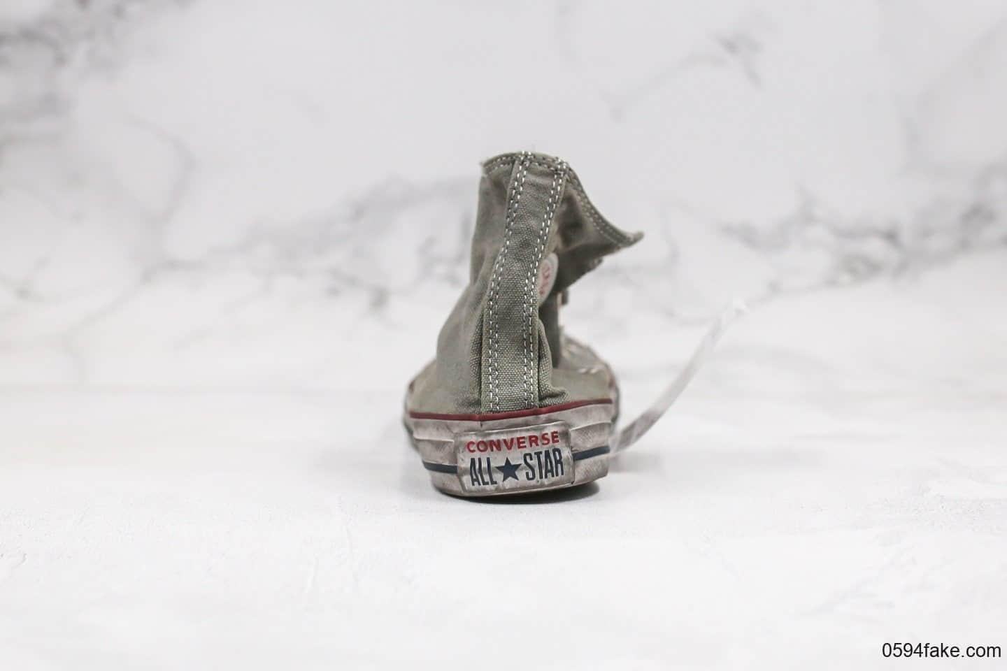 匡威Converse All Star Canvas Smoke High Top公司级版本高帮乞丐鞋做旧烟熏配色原盒原标原楦头纸板打造 货号:156885C