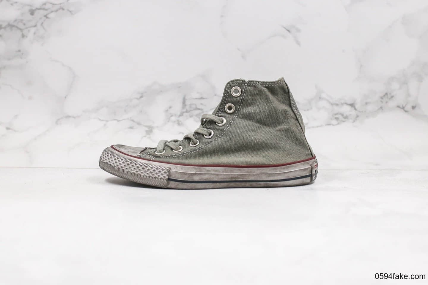 匡威Converse All Star Canvas Smoke High Top公司级版本高帮乞丐鞋做旧烟熏配色原盒原标原楦头纸板打造 货号:156885C