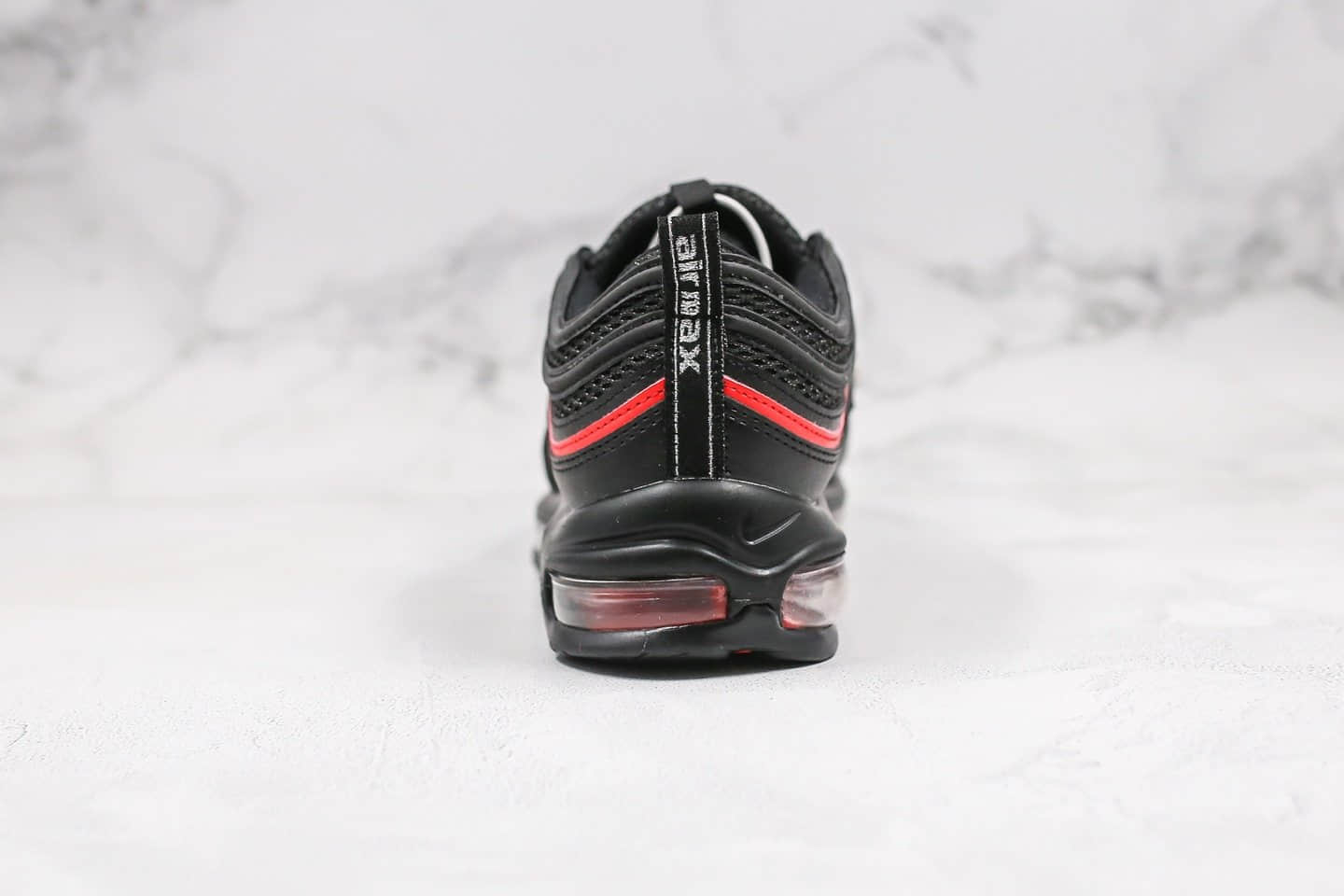 耐克Nike Air Max 97纯原版本子弹气垫鞋黑红敏感内容人节限定内置全掌气垫原盒原标 货号:CU9990-001