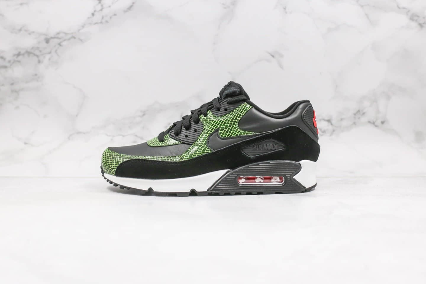 耐克Nike Air Max 90 QS纯原版本Max90气垫鞋黑绿色内置真实气垫原盒原标原档案数据开发 (ID:31596) - 图片1